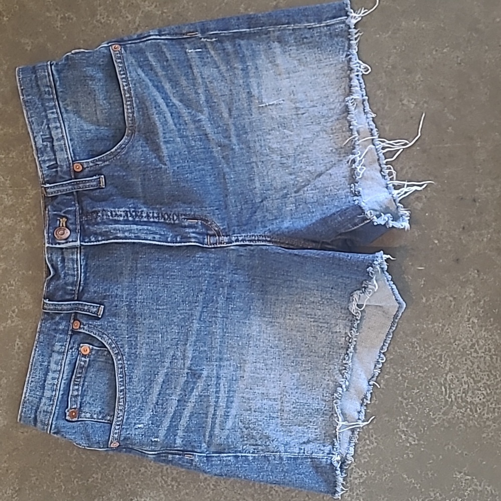 MADEWELL HIGH RISE DENIM SHORTS - Picture 2 of 10